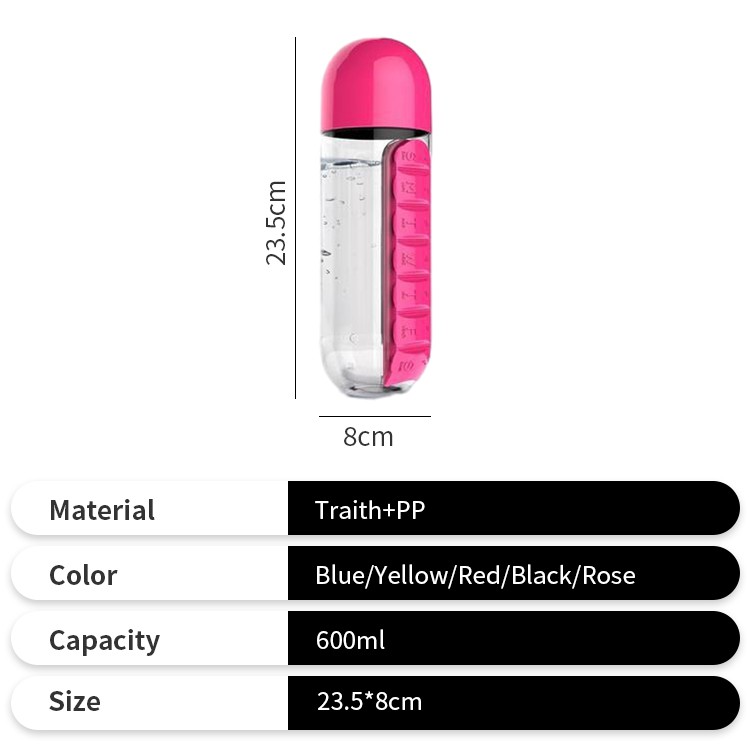 pill box water bottle 3 pill box water bottle 3