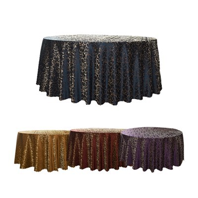 Round Jacquard Tablecloth