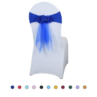 Blue Wedding Chair Sashes