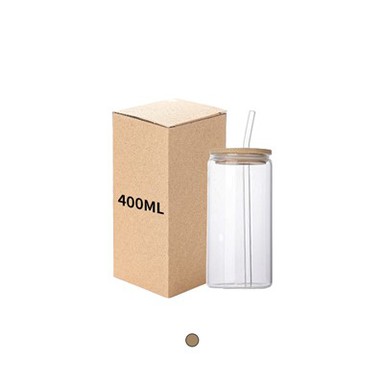 Glass Drink Bottle With Straw